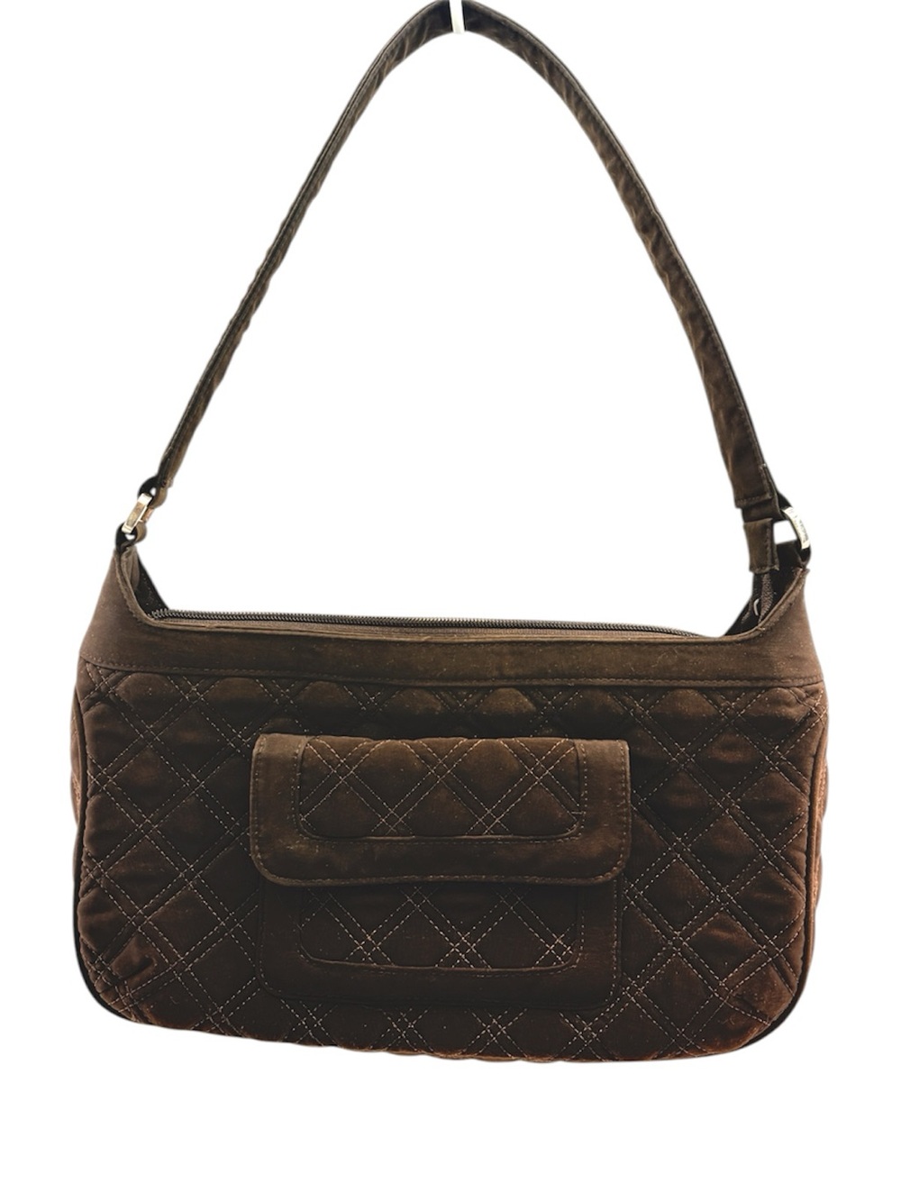 Vera Bradley Espresso Brown Quilted Shoulder Bag Neutral Classic